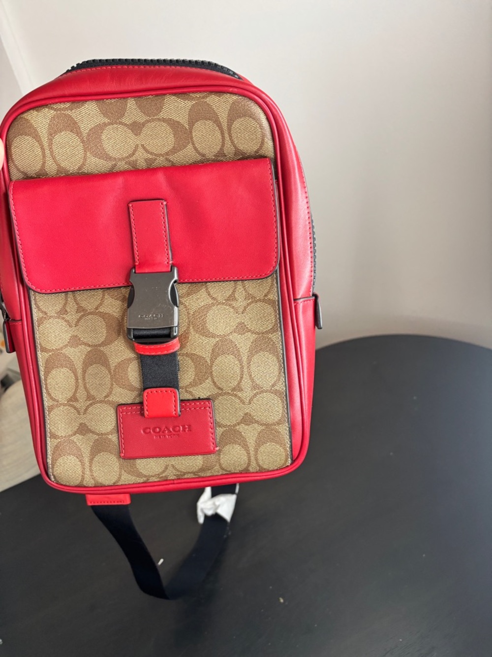 Coach Track Pack in Colorblock Signature Canvas Crossbody Bag - Picture 4 of 5
